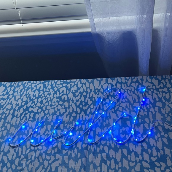 Blue LED “wild” Light Sign 💙 - Picture 2 of 4